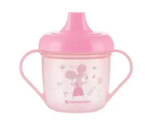 Чаша с твърд накрайник 150мл Forest Party Pink