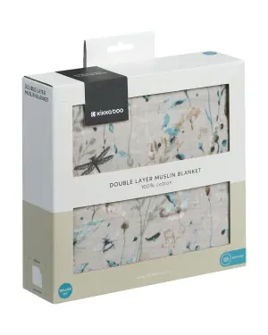 Одеяло от муселин двупластово 100х100 см Dreamy Fields Grey