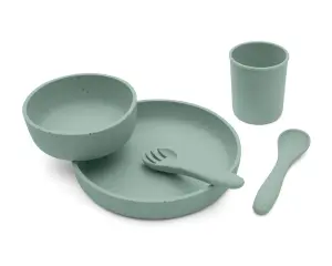 Сет за хранене 5 части Platinum Silicone Sage