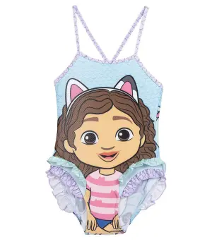 Детски цял бански gabby's dollhouse син 2-6 год. - 4 год.
