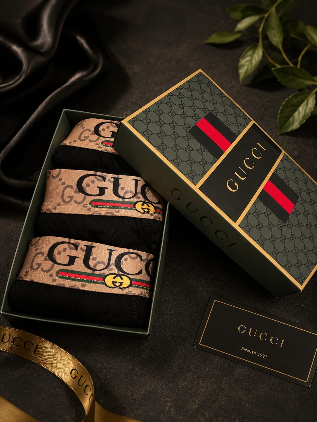 Gucci — Мъжки боксерки 3бр/кутия #57
