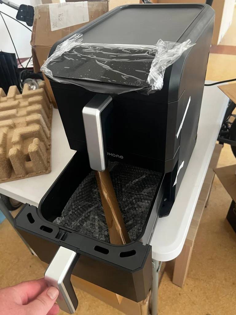NexOne TwinFryer 11L – Двукамерен фритюрник с горещ въздух 2800W, две независими кошници, 8 програми и Sync функция — снимка 2