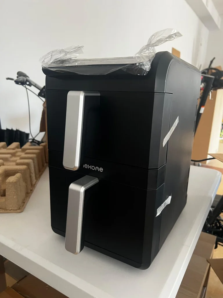 NexOne TwinFryer 11L – Двукамерен фритюрник с горещ въздух 2800W, две независими кошници, 8 програми и Sync функция — снимка 3