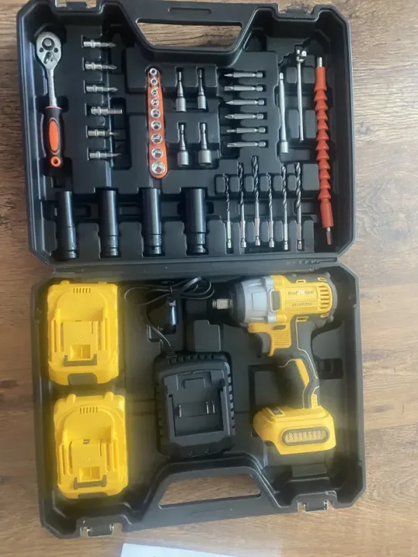 Акумулаторен Ударен Гайковерт KRAFT ROYAL 36V,8Ah + 35 Части — снимка 2