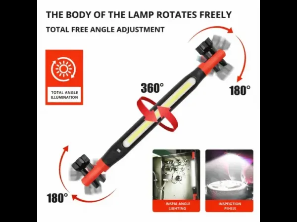 Работна лампа COBA CB-8905 – мултифункционална LED лампа с магнитна основа — снимка 3