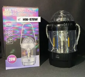 LED и RGB диско фенер + диско топка HW-978