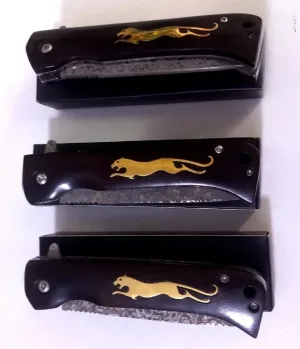 Сгъваем нож с острие имитиращо дамаска стомана 82х190 JAGUAR