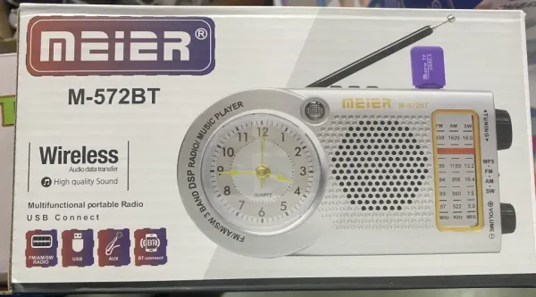 Мултифункционално настолно Bluetooth радио и аудио вграден музикален плейър MEIER M-572BT — снимка 3
