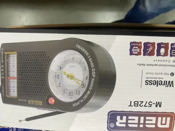 Мултифункционално настолно Bluetooth радио и аудио вграден музикален плейър MEIER M-572BT — снимка 4