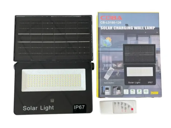 Соларна лампа COBA CB-LD180 126LED — снимка 2