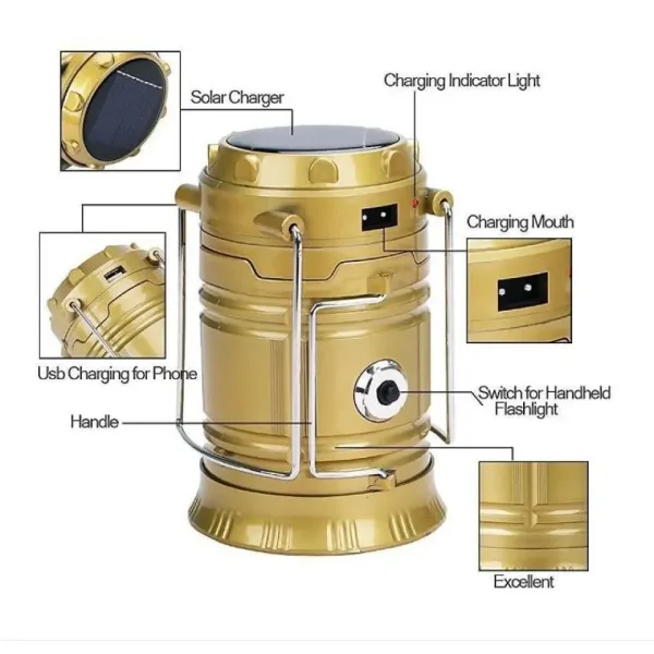 Преносим Соларен прожектор SH-5800T — снимка 4