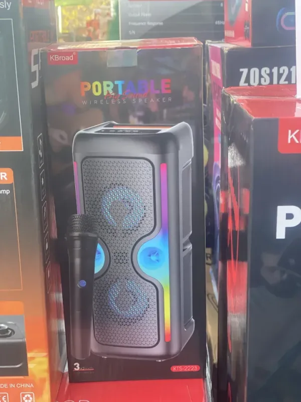 Bluetooth тонколона KTS 2223 с микрофон — снимка 4