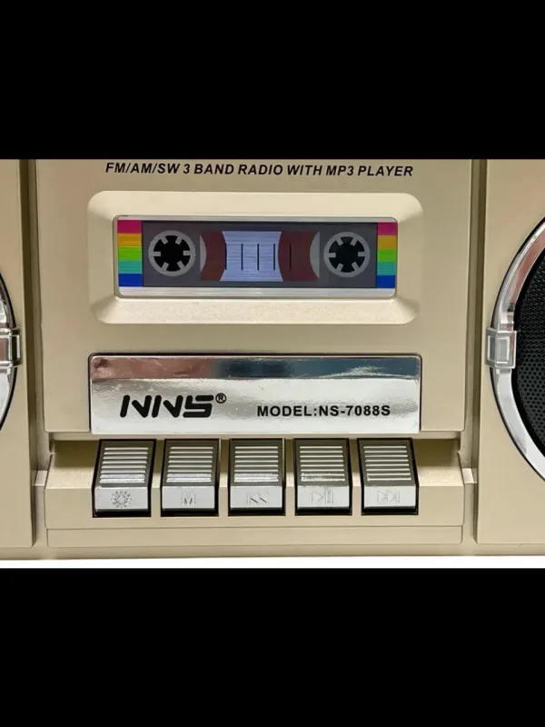 Ретро радио с дизайн на класически радиокасетофон -NNS 7088S — снимка 6