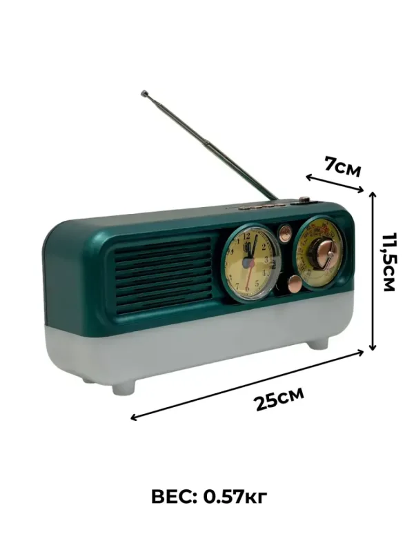 Тривълново винтидж радио AM/FM/SM с BT и вход за USB/ TF карта NNS 7210Bt — снимка 2