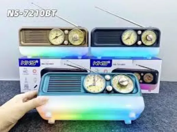 Тривълново винтидж радио AM/FM/SM с BT и вход за USB/ TF карта NNS 7210Bt — снимка 11