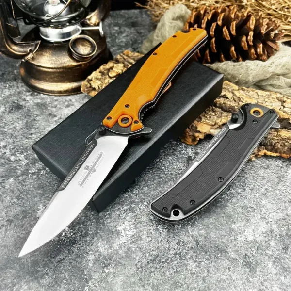 Тактически сгъваем нож EDC, D2 ръкохватка -G10 ;118х228 — снимка 2