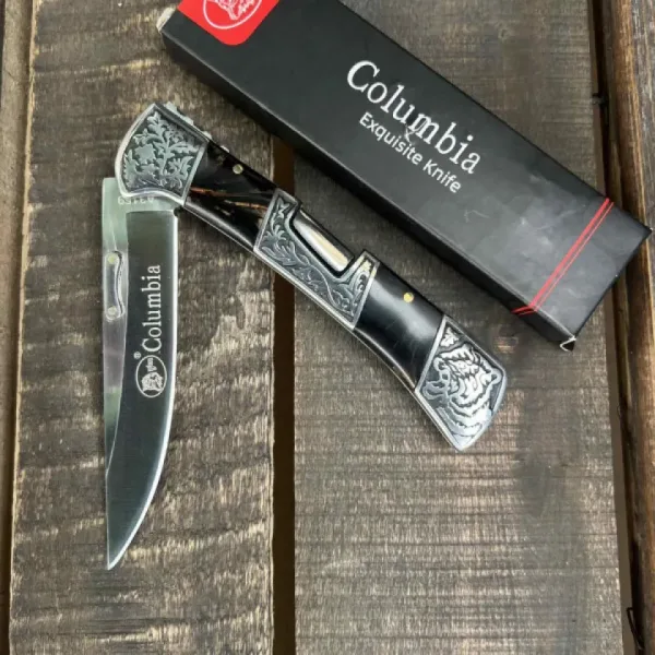 Сгъваем ловен нож COLUMBIA A3159 BLACK -105х237 — снимка 4