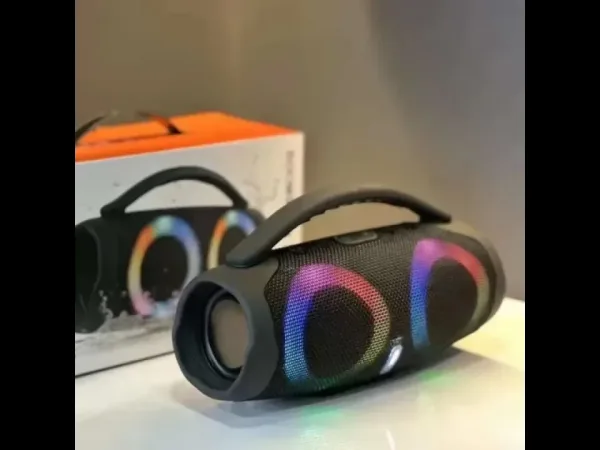 Портативна мощна блутут колона Booms Box 3 Mini RGB — снимка 2