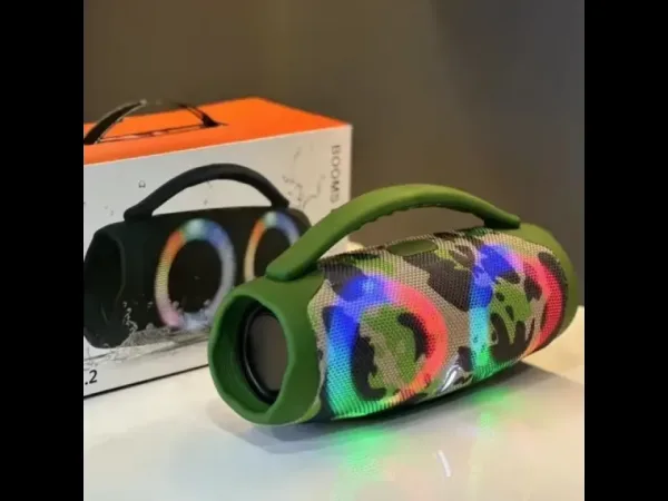 Портативна мощна блутут колона Booms Box 3 Mini RGB — снимка 4