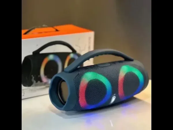 Портативна мощна блутут колона Booms Box 3 Mini RGB — снимка 5