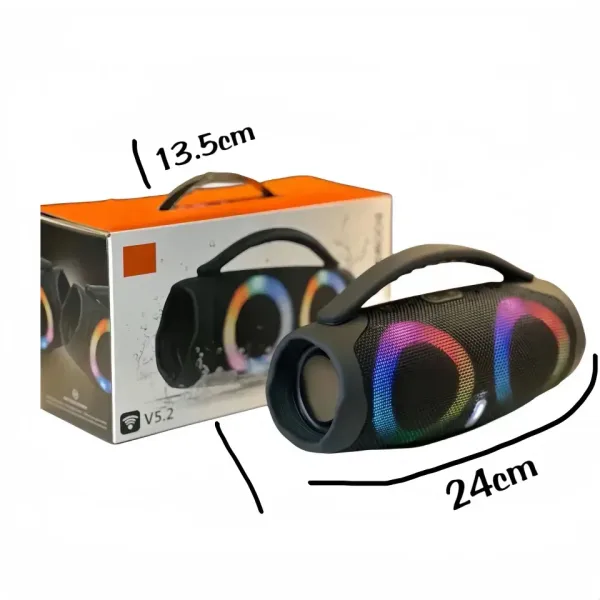 Портативна мощна блутут колона Booms Box 3 Mini RGB — снимка 6