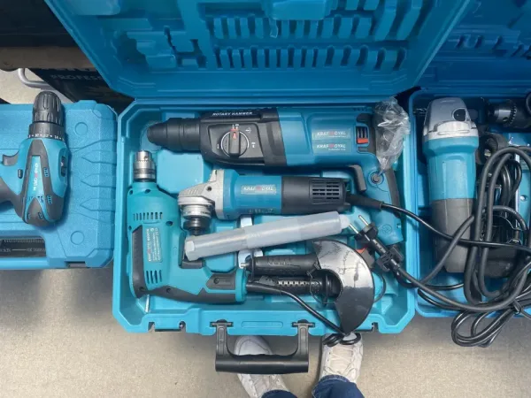 3в1 Перфоратор, Ъглошлайф 125мм и Бормашина 1400W — снимка 4