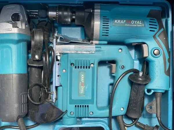 3в1 Перфоратор, Ъглошлайф 125мм и Бормашина 1400W — снимка 9