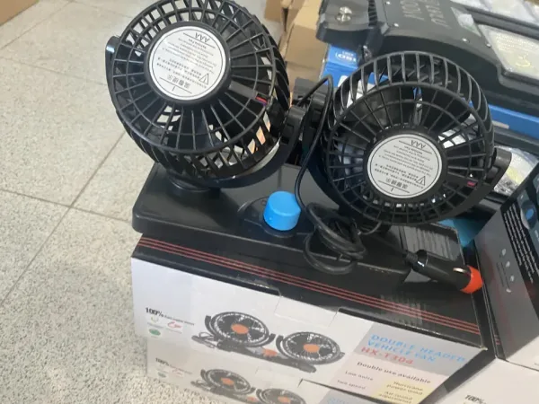 Двоен вентилатор за автомобили, камиони, кемпери 5.5 инча 12V или 24V — снимка 5