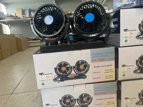 Двоен вентилатор за автомобили, камиони, кемпери 5.5 инча 12V или 24V — снимка 6