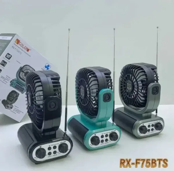 Соларно радио-вентилатор, GOLON RX-F75BTS — снимка 3