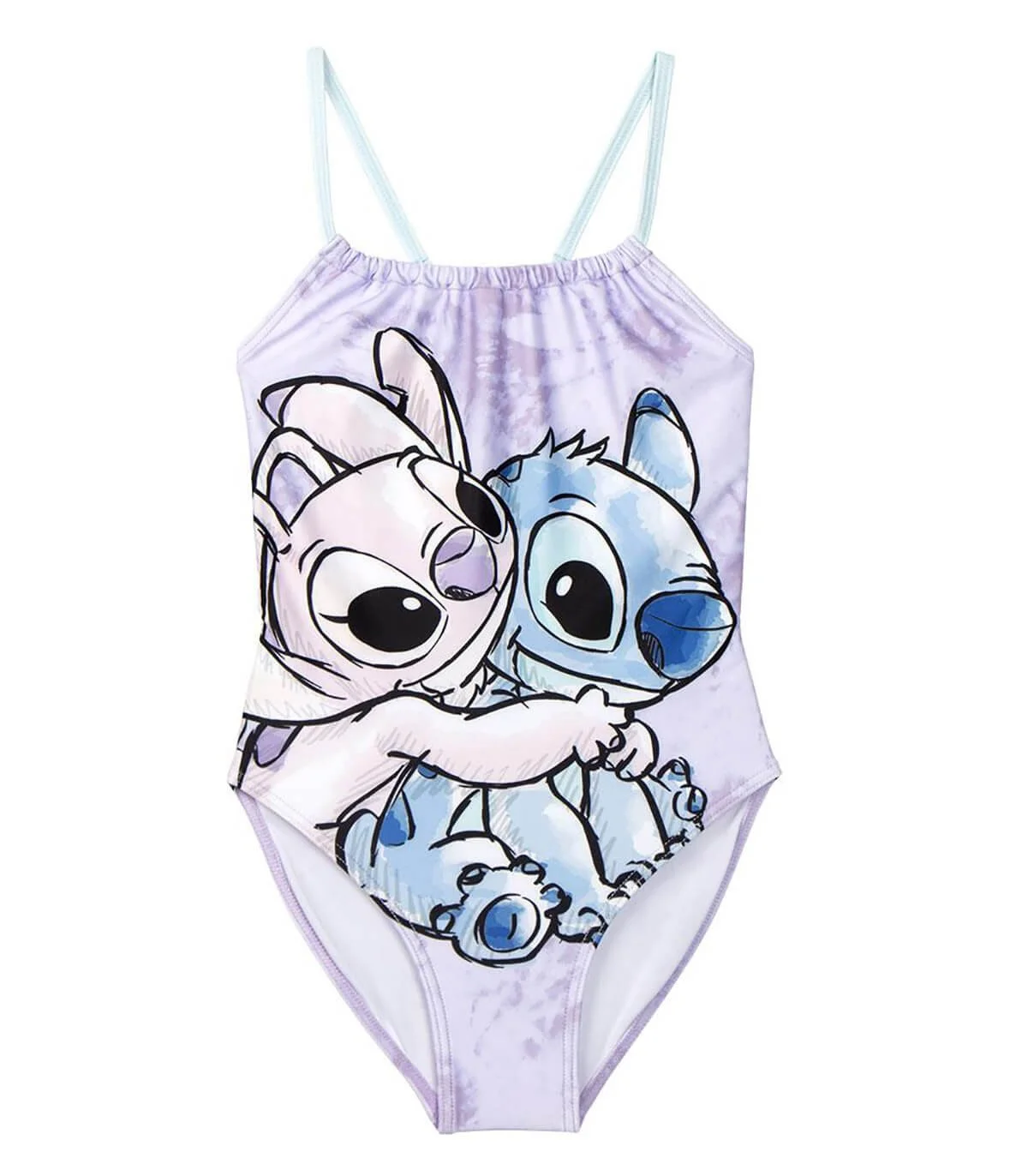 Детски цял бански stitch син 5-12 год. - 12 год.