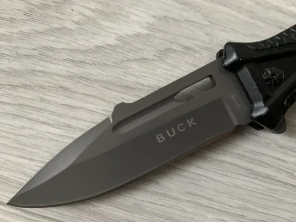 Сгъваем автоматичен нож Buck-Da148-90х225 мм Black eddition — снимка 3