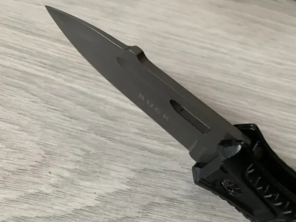 Сгъваем автоматичен нож Buck-Da148-90х225 мм Black eddition — снимка 7