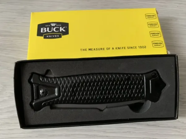 Сгъваем автоматичен нож Buck-Da148-90х225 мм Black eddition — снимка 8