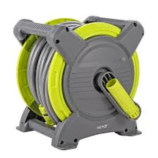Макара за маркуч с бързо навиване HERLY, к-т 15м+1м 1/2"+ Конектори — снимка 3