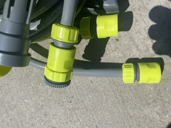 Макара за маркуч с бързо навиване HERLY, к-т 15м+1м 1/2"+ Конектори — снимка 5