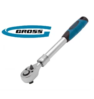 ТРЕСЧОТКА 1/2",72 зъба телескопична 305-445мм GROSS