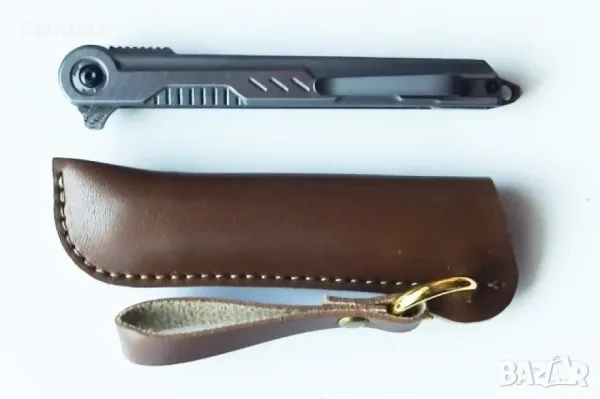 Сгъваем нож от неръждаема стомана M390, 88x210,кания — снимка 2