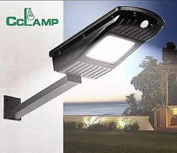 Соларна лампа 30W с pir датчик за движение — снимка 2