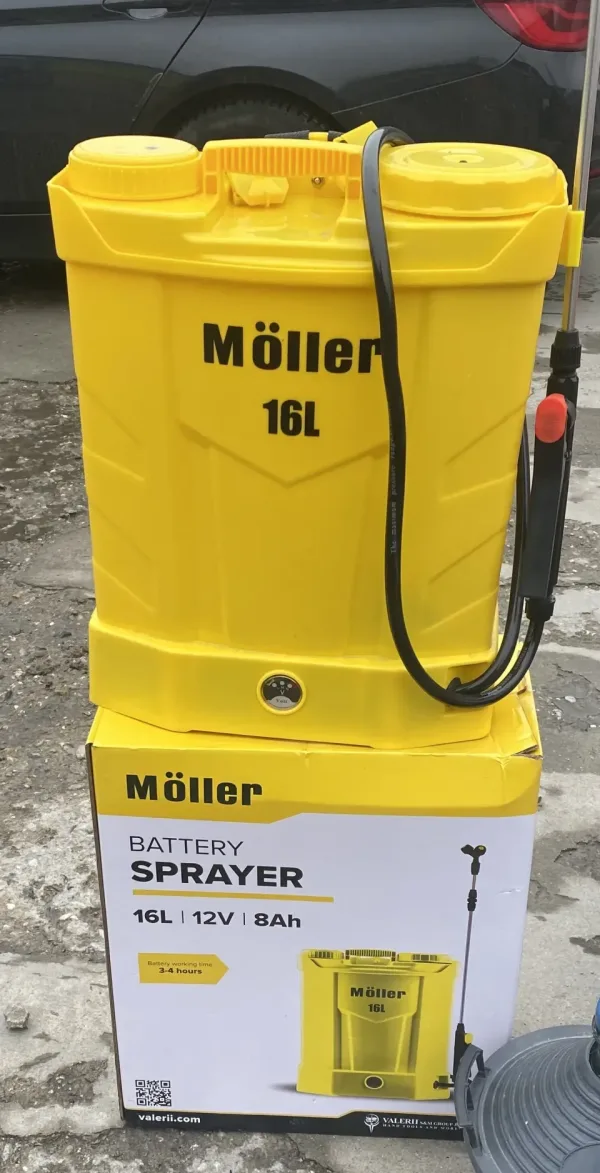 Пръскачка Акумулаторна 16л 12V 8AH MOLLER — снимка 2
