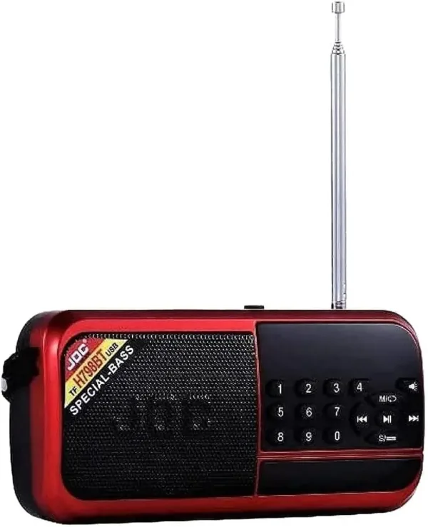 Преносимо радио JOC H798BT USB, SD карта, Акумулаторна батерия — снимка 3