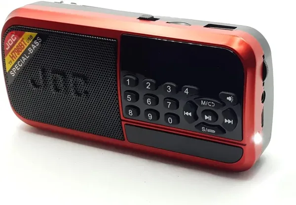 Преносимо радио JOC H798BT USB, SD карта, Акумулаторна батерия — снимка 8