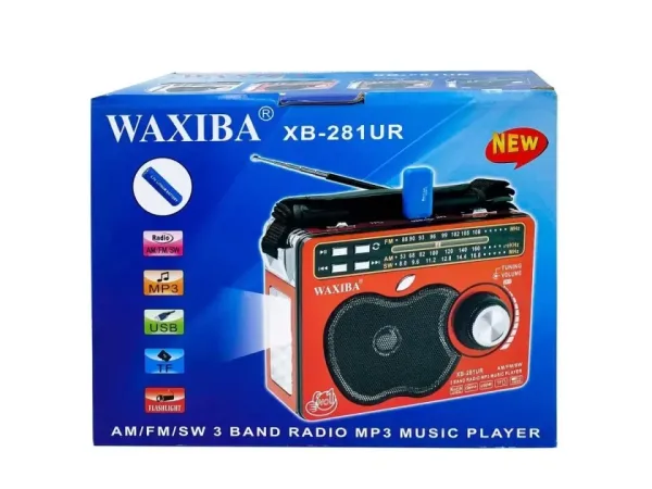 WAXIBA 281 BT Портативна аудио система, FM МР3 SD USB — снимка 2