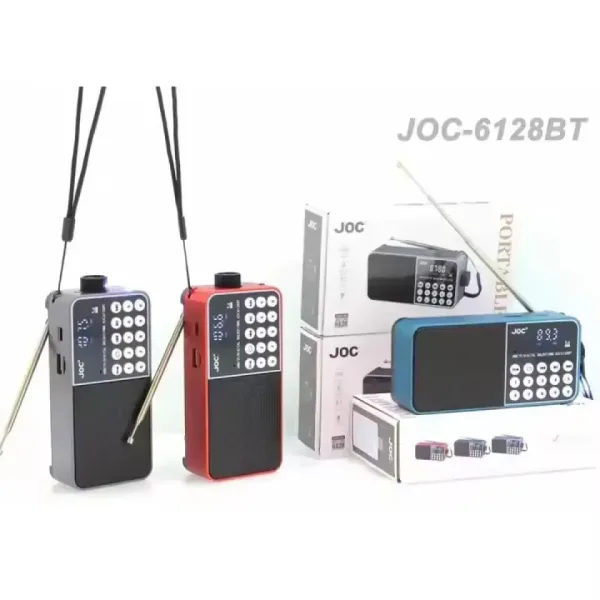 JOC 6128 BT Портативна аудио система, FM МР3 SD USB — снимка 3