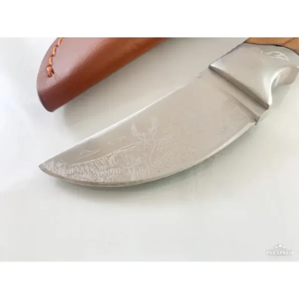 USA Hunting Club Knife Ловен нож масивен фултанг с кожена кания — снимка 2