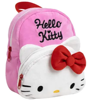Детска премиум плюшена раница hello kitty 22х18 см