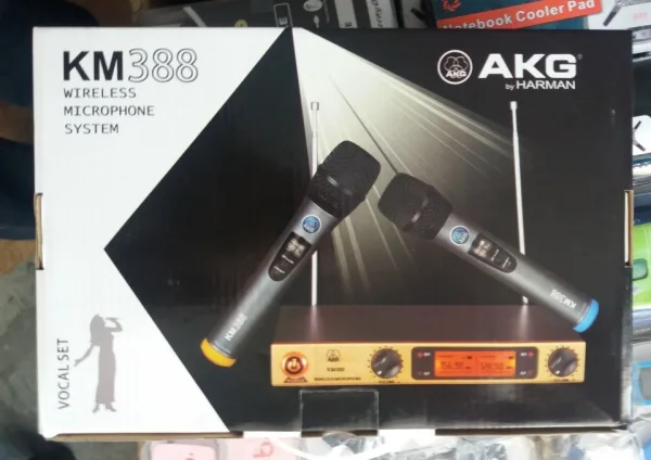 Двойка професионални микрофони с приемател AKG KM388 — снимка 6