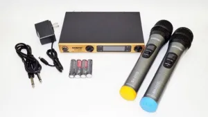 Двойка професионални микрофони с приемател AKG KM388
