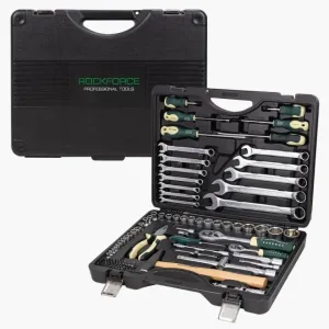 Комплект гедоре 1/2″& 1/4″ , 110 части ROCKFORCE
