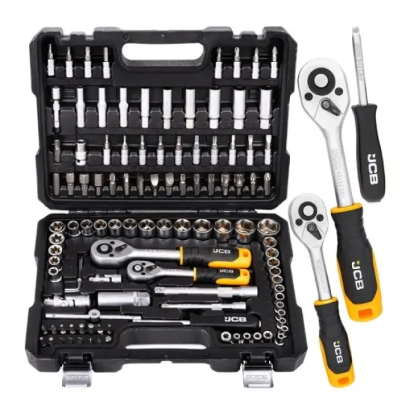 Гедоре 108 части 1/4”, 3/8” , 4-22мм JCB — снимка 3